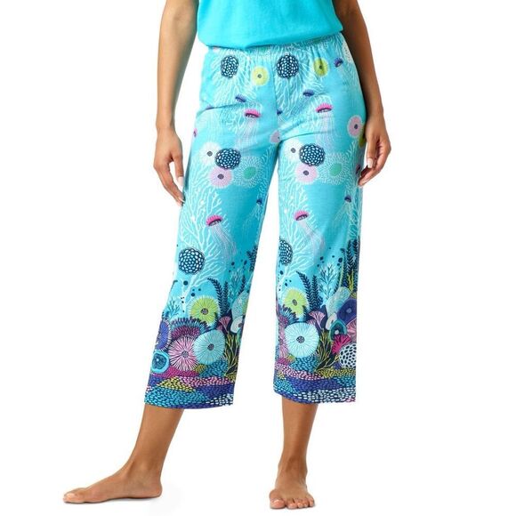 Hue Womens 25 in. Scene from Below Pajama Pants Size S - Picture 1 of 3